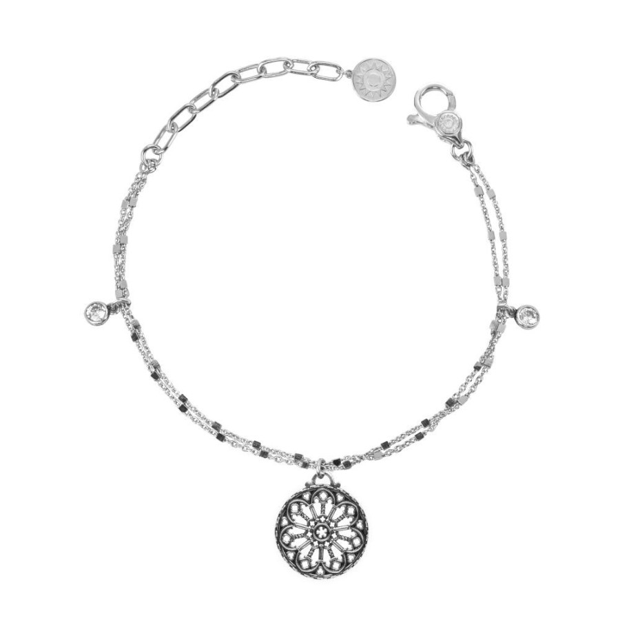 Collana Rosario Giostratore e Croce con Pietre - Ellius Jewelry